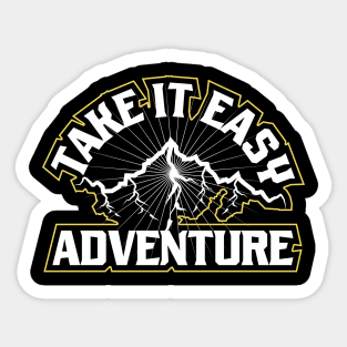 Take It Easy Adventure Sticker